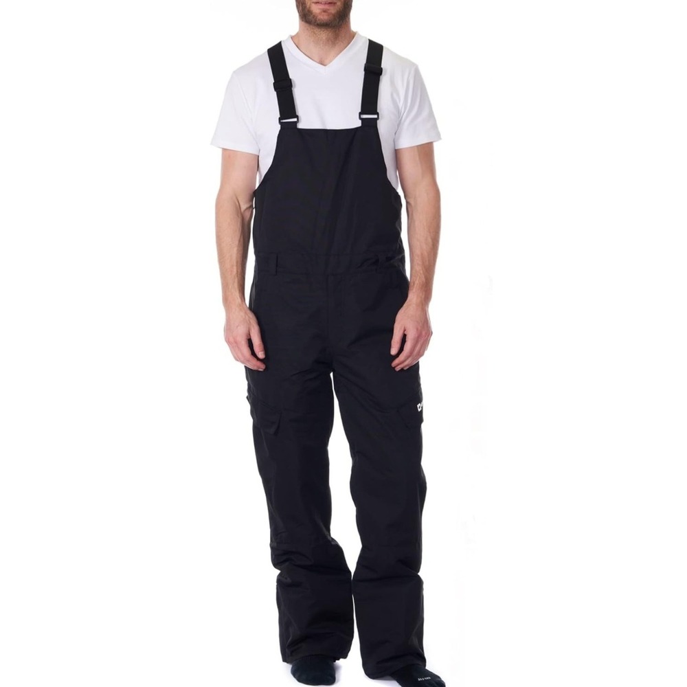 Alpine Swiss Men's Insulated Snow Bibs Size XL Black